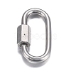 Tarnish Resistant 304 Stainless Steel Screw Carabiner Lock Charms STAS-H107-04B-P-1