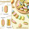 40Pcs 8 Colors Resin Pendants RESI-CJ0004-50-2