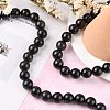 Natural Obsidian Beads Strands G-G099-14mm-24-5