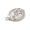 304 Stainless Steel Pendants STAS-D049-03D-3