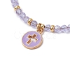 Imitation Austrian Crystal Beads Stretch Bracelets BJEW-JB11571-3