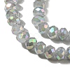 Electroplate Glass Beads Strands X-GLAA-F078-FR15-3