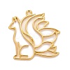 Alloy Open Back Bezel Pendants PALLOY-F280-03G-1