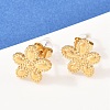 Flower 304 Stainless Steel Necklaces & Stud Earrings Sets for Women SJEW-K003-01G-3