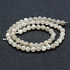 Natural White Moonstone Beads Strands G-P342-02A-6mm-AB-2