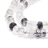 Natural Black Rutilated Quartz Beads Strands G-E569-H09-3