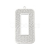 Rack Plating Brass Filigree Pendants KKC-K001-11P-1