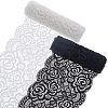 4 Yards 2 Colors Nylon Flower Leaf Wavy Edge Lace Trim OCOR-GF0002-60-1