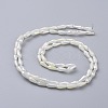 Electroplated Opaque Glass Beads Strands EGLA-L015-FR-B11-3
