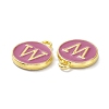 Golden Plated Alloy Enamel Charms ENAM-XCP0001-13W-3