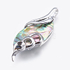 Abalone Shell/Paua Shell Big Pendants SSHEL-P014-23-1