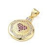 Valentine's Day Brass Micro Pave Colorful Cubic Zirconia Pendants KK-L273-01G-03-2