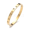 304 Stainless Steel Cubic Zirconia Himged Bangles for Women BJEW-F506-01G-2