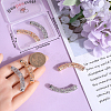 6Pcs 2 Colors Brass Tube Beads KK-BBC0014-58-3