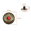 Alloy Decorative Buttons PW-WG1200D-25-1