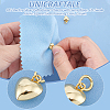 2Pcs 925 Sterling Silver Puffed Heart Charms with Jump Rings STER-UN0001-61G-5