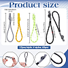 60Pcs 4 Styles Plastic & Polyester Heat Shrink Tubing Pull Tail Rope FIND-NB0007-10-2