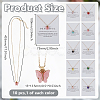 10Pcs 10 Colors Acrylic Butterfly Pendant Zinc Alloy Chain Necklaces NJEW-GO0001-19-2