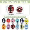 24Pcs 12 Colors Handmade Porcelain Beads Strands PORC-PH0001-42-2