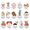 30Pcs 15 Styles Alloy Enamel Pendants ENAM-CJ0002-75-2