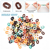 1200Pcs 10 Colors Acrylic Linking Rings SACR-DC0001-02-4