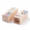 Wooden Candle Holder AJEW-XCP0001-67-3