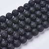 Natural Lava Rock Beads Strands G-J346-37-8mm-1