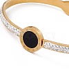 Roman Numeral Hinged Bangles BJEW-F439-07G-4