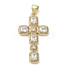 Brass Micro Pave Cubic Zirconia Pendants KK-CBA56EF-32G-01-1
