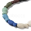 Fish Dyed Natural Lava Rock Beads Strands G-O126-01A-14-3