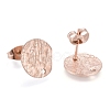 Ion Plating(IP) 304 Stainless Steel Stud Earring Findings STAS-M228-U01-03RG-2