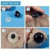 PandaHall Elite 20 Sets Plastic Craft Eyes for Doll Making KY-PH0001-81-4