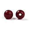 Opaque Solid Color Glass Beads GLAA-N007-6mm-A04-2