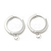 201 Stainless Steel Huggie Hoop Earrings Findings STAS-A167-01G-S-1