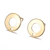 304 Stainless Steel Stud Earring Findings X-STAS-H104-01G-1