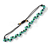 Bohemian Glass Seed Bead Braided Bead Bracelets AS6316-5-1