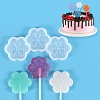 Snowflake Shape Food Grade Silicone Lollipop Molds DIY-D069-15-1