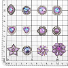 1 Set Alloy Rhinestone Snap Buttons DIY-PH0021-04-2