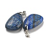 Natural Lapis Lazuli Pendants G-G147-02P-08-2