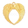 Tibetan Style Alloy Wing Large Pendants TIBEP-S100-G-RS-1