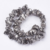 Electroplated Natural Quartz Crystal Bead Strands X-G-F336-06G-2