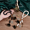 3Pcs Wood Beads Pendant Decoration HJEW-OC00042-3