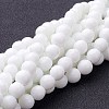 Synthetic White Agate Beads Strands X-G-D419-8mm-01-1