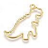 Zinc Alloy Open Back Bezel Pendants PALLOY-WH0039-01G-D-2