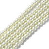 Eco-Friendly Dyed Glass Pearl Round Beads Strands HY-A002-4mm-RB011-1