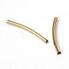 Brass Curved Tube Beads X-EC0582X25mm-NFG-2