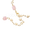 6Pcs 6 Colors 304 Stainless Steel Star Link Bracelets for Women BJEW-JB12385-5