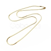 Ion Plating(IP) 304 Stainless Steel Herringbone Chain Necklace for Men Women NJEW-E076-04A-G-1