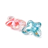 Transparent Resin & Natural Shell Beads RESI-B039-04-2