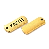 Tibetan Style Alloy Rectangle with Word Faith Pendants TIBEP-Q043-058AG-RS-2